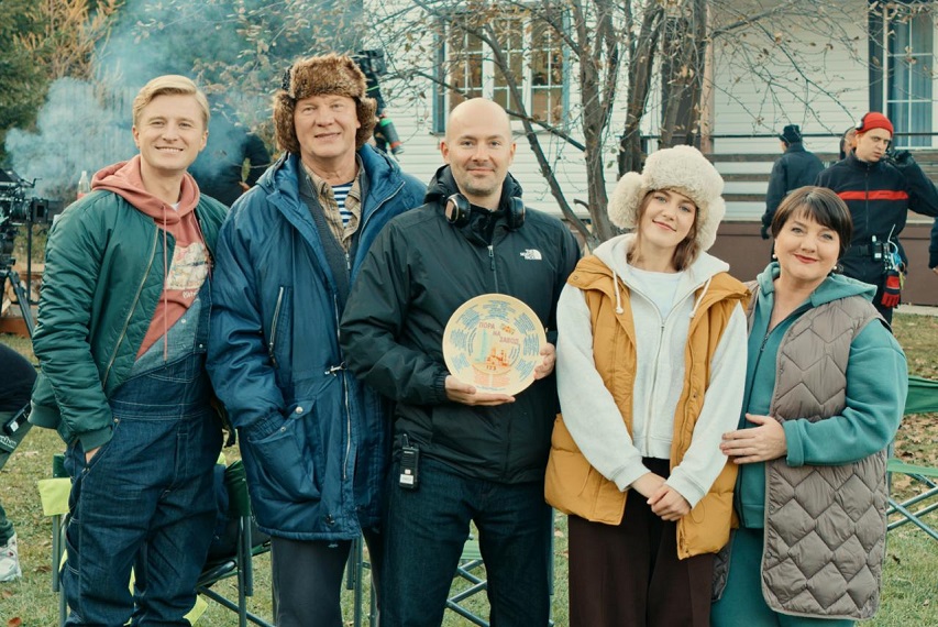 На съемках сериала «Пора на завод». Фото предоставлено создателями
