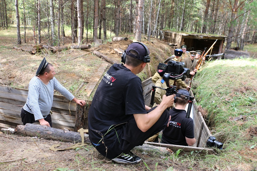 На съемках фильма «Великая сибирская маслодельная лихорадка». Фото предоставлено создателями