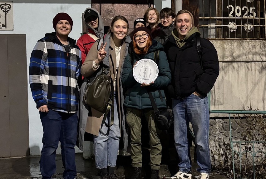 На съемках фильма «Лифт». Фото предоставлено создателями