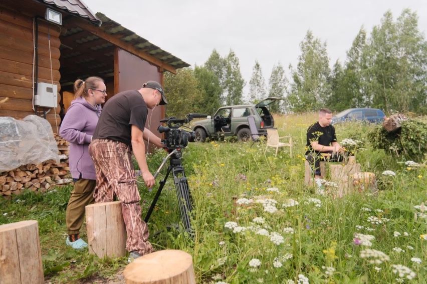 На съемках фильма «Пустынь». Фото предоставлено создателями