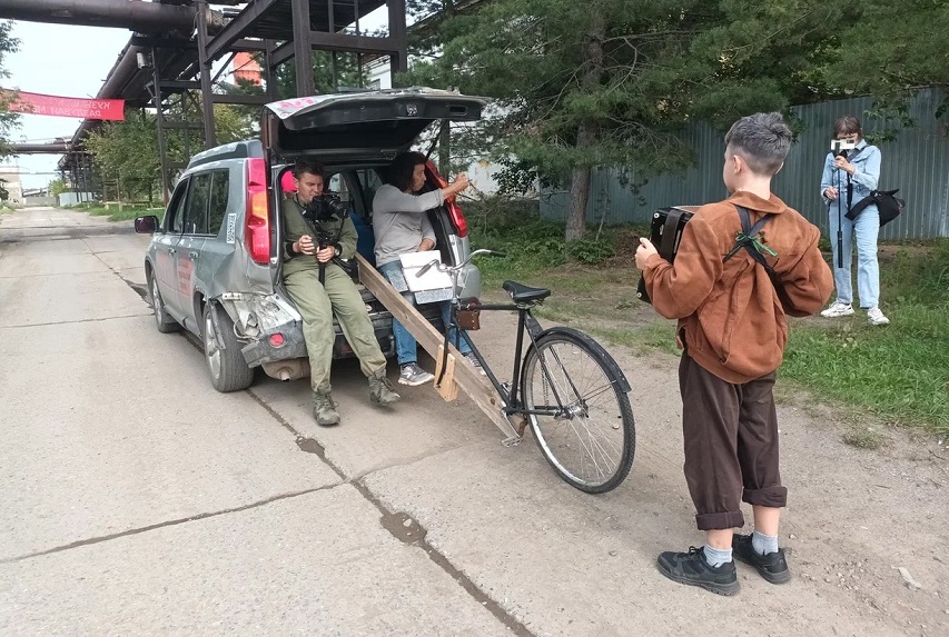 На съемках фильма «Песня о Родине». Фото предоставлено создателями