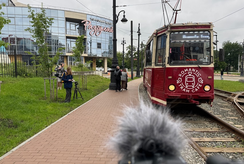 На съемках фильма «Без остановок». Фото предоставлено создателями
