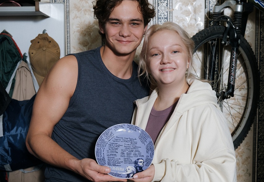 На съемках фильма «Тюльпаны». Фото предоставлено создателями